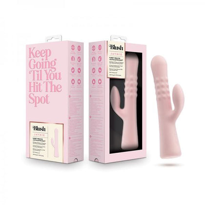 Introducing the Blush Jaymie Pink Dual Stimulation Rabbit Vibrator - Model JA-2179 for Women - G-Spot and Clitoral Pleasure - Adult Naughty Store