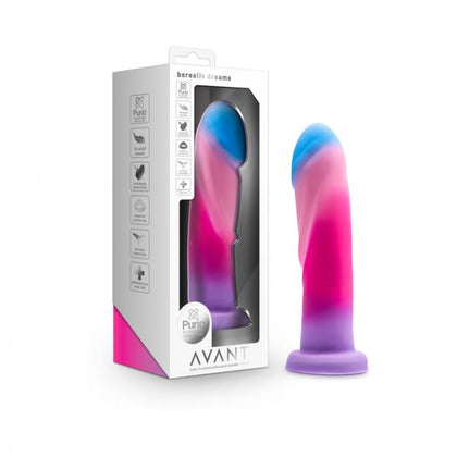 Avant Borealis Dreams Artisanal Silicone Dildo Model CANDY-775 for All Genders - G-Spot & P-Spot Stimulation - Cotton Candy - Adult Naughty Store