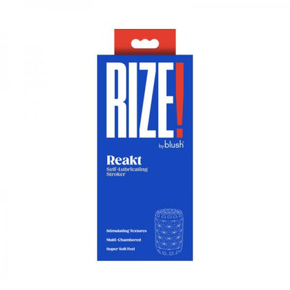 Rize Reakt Self-Lubricating Pocket Stroker Model RA-101 for Men | Triple Pleasure Chambers | White