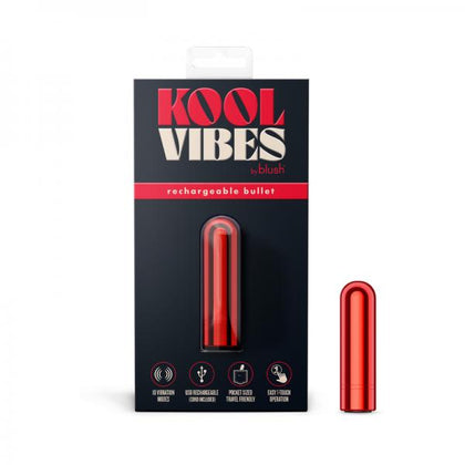 Kool Vibes Rechargeable Mini Bullet Cherry - Adult Naughty Store