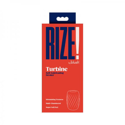 Rize Self-Lubricating Pocket Stroker - Turbine 3-Chamber Pleasure Sensations - Blue