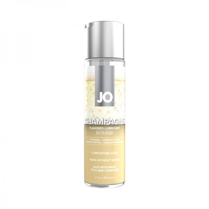 Jo Champagne 2oz Flavored Lubricant for Water-Based Pleasure Toys - Model: 802F - Unisex - Oral Stimulation - Clear