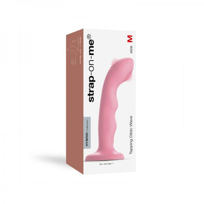 Strap-on-me Tapping Dildo Wave Coral Pink - Model X1 - Female Pleasure - Waterproof and Rechargeable