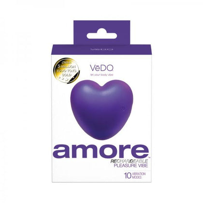 Vedo Amore Rechargeable Purple Pleasure Vibe - Model VA-001 - Unisex G-Spot and Clitoral Stimulator