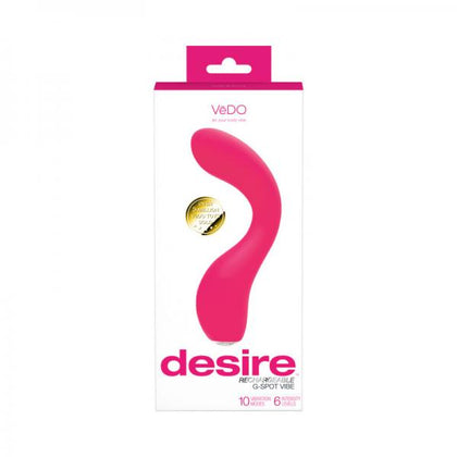 Vedo Desire Rechargeable G-spot Vibrator in Pink – The Ultimate Pleasure Experience for Her!