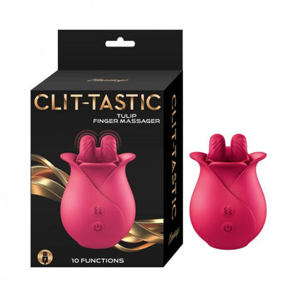 Nasstoys Clit-Tastic Tulip Finger Massager Red - Sensual Pleasure Enhancer for Her
