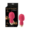 Nasstoys Clit-Tastic Intense Dual Massager Model: Coral - Luxury Rechargeable Clitoral Tongue and Vibrator for Women - Redefine Intimate Pleasure in Coral - Adult Naughty Store