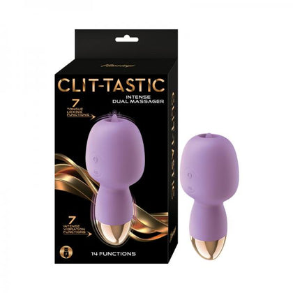 Nasstoys Clit-Tastic Intense Dual Massager Lavender - The Ultimate Dual-Ended Clitoral Pleasure Device for Women - Adult Naughty Store