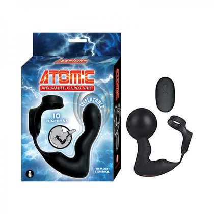 Nasstoys Atomic Inflatable P-Spot Vibe Black: The Ultimate Male Prostate Pleasure Exploration Device