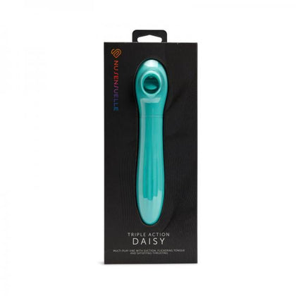 Seduce Sensuelle Triple Action Daisy Electric Blue Luxury Rechargeable Clitoral and G-spot Stimulator