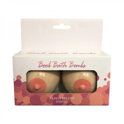 Sensual Symmetry Boobie Bath Bomb Set - Peach Bellini Scented - Model B001 - Unisex - Full Body Pleasure - Pink