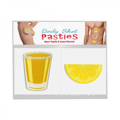 Body Shot Pasties by TeaseX - Edible Agave Tequila Flavor Shot Glass Pasties - Model TSP-001 - Unisex - Oral Pleasure - Yellow