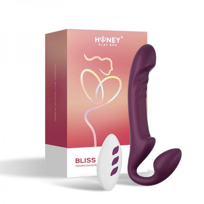 United Passion Bliss Rotating Head Strapless Strap-on Vibrator Model BLISS101 for Couples, G-Spot Stimulation, in Sultry Black