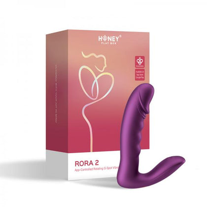 Introducing the Honey Play Box Rora 2 App-controlled Rotating G-spot Vibrator & Clit Stimulator for Women in Luxurious Rose Gold