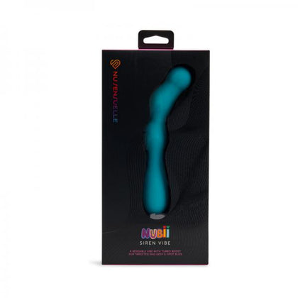 Introducing the Nu Sensuelle Siren Nubii G-Spot Vibrator, Model NSV-SIREN, Designed for Women, featuring Bendable Shaft and Hinge for Infinite Pleasure, in Alluring Blue