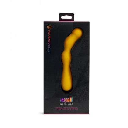 Introducing the Nu Sensuelle Siren Nubii G-spot Vibrator - Model Siren, Yellow - Female G-spot Stimulation