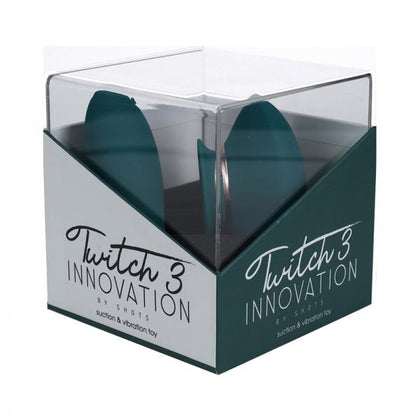 SHOTS Twitch 3 Clitoral Stimulator with Suction & Vibration Model III - Female External Pleasure Toy in Forest Green