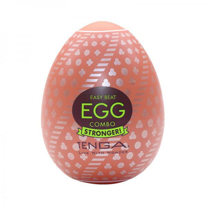 Introducing the Tenga Egg Combo: Hard Boiled II Spiral Rib Protrusion Male Masturbator EGG-007 for Intense Stimulation and Pleasure in White
