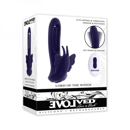 Evolved Lord Of The Wings Purple Butterfly Stimulator Elegance ELVW-01 Female Dual Pleasure Toy