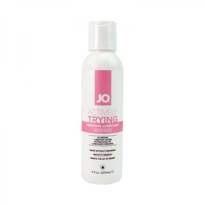 Jo Actively Trying Water-Based Lubricant - Optimized for Sperm Motility - 4 Oz.