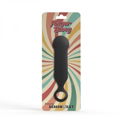 Experience Pleasurable Sensations with Demon Kat Finger Bang Silicone Male Anal Play Toy - Model X3 for Beginners (Black)