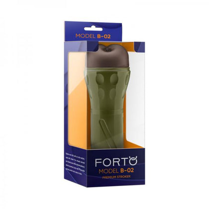 Forto B-02 Stroker Dark: Male Ultra-Realistic Soft Sleeve for Maximum Pleasure