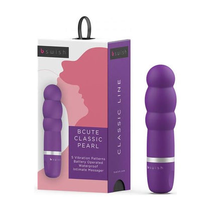 B Swish Bcute Classic Pearl Vibrator - Model BC0101 - Women's G-Spot Stimulator - Purple