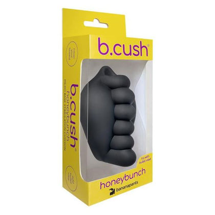 Introducing the SensaPleasure Banana Pants Honeybunch Black Silicone Dildo Base Stimulator for Strap-On Play and Solo Pleasure