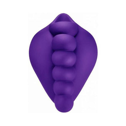 Introducing the SensaSilk Banana Pants Honeybunch Purple Silicone Dildo Base Stimulator for Strap-On Play and Solo Pleasure
