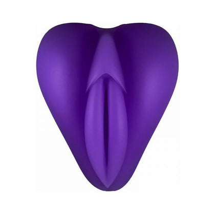 Introducing the Banana Pants Lippi Purple Silicone Stroker and Dildo Base Stimulation Cushion - Model LP-001: Pleasure for All Genders!