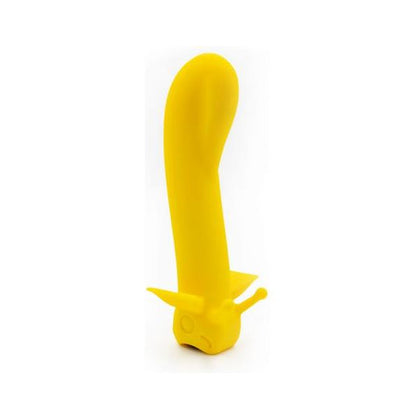 Introducing the Exquisite ShimmerPleasure 2.0: The Ultimate Gender-Inclusive G-Spot and Prostate Stimulator in Luxurious Sunshine Yellow - Adult Naughty Store