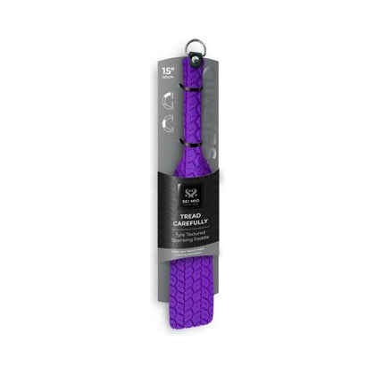 Sei Mio Tyre 15 In. Paddle Purple - Luxury Vegan Waterproof Double-Sided Spanking Paddle for Sensual Pleasure