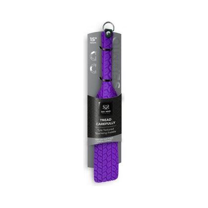 Sei Mio Tyre 15 In. Paddle Purple - Luxury Vegan Waterproof Double-Sided Spanking Paddle for Sensual Pleasure - Adult Naughty Store