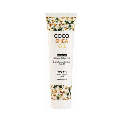 Exsens Coco Shea Oil 3.4 Oz. Intimate Moisturizer for Sensual and Nourished Skin