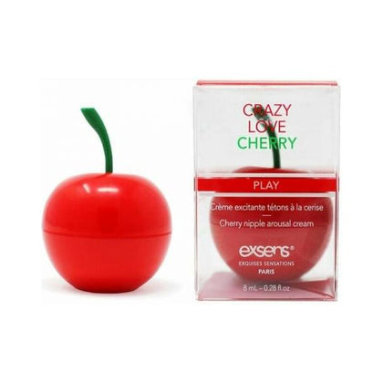Exsens Crazy Love Cherry Nipple Arousal Cream - Intensify Pleasure with a Tingling Sensation - Vegan, Paraben-Free Formula - External Use Only - 0.3 Oz