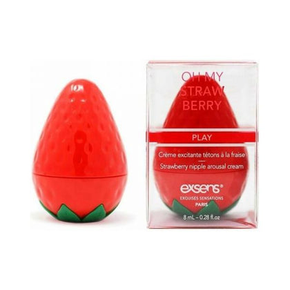 Exsens Oh My Strawberry Nipple Arousal Cream - Vegan, Paraben Free, Cooling Sensation, External Use Only