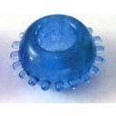 Introducing the Blue PleasureKnobs Gummy Cock Ring - Model X1: The Ultimate Stimulation for All Genders!