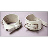 KinkFetish White Locking/Buckling Ankle Cuffs - Model LBC-225 - Unisex BDSM Restraints for Enhanced Pleasure