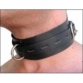 Introducing the Exquisite Leather Buckling Collar for Small Pets: A Sensual Delight in Black