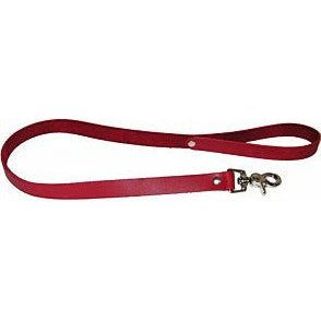 Red Leather Leash - The Perfect Accessory for Pet Training and Control