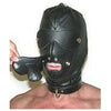 Stockroom Premium Leather Hood with Blindfold & Gag - Model J276W - Unisex - Head and Neck Bondage - White