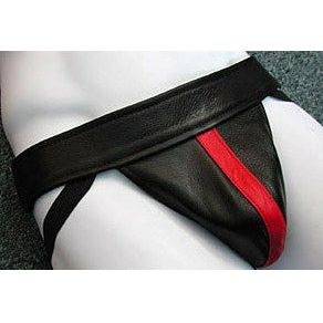 [Brand Name] Leather Color Coded Jockstrap, Model [Model Number], Unisex, Intimate Support, Size Medium