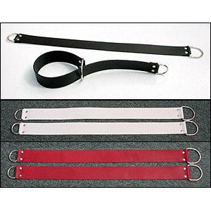 LeatherBound Bondage Straps - Model LS-28 - Unisex Restraint Toy for Pleasure and Play - White