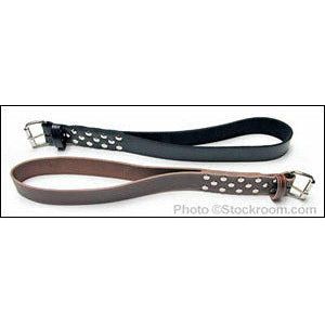 Masterful Spanking Tool: Daddy's Belt Black Leather Slapper - Model DB-17, Unisex, Intense Pleasure, Midnight Black