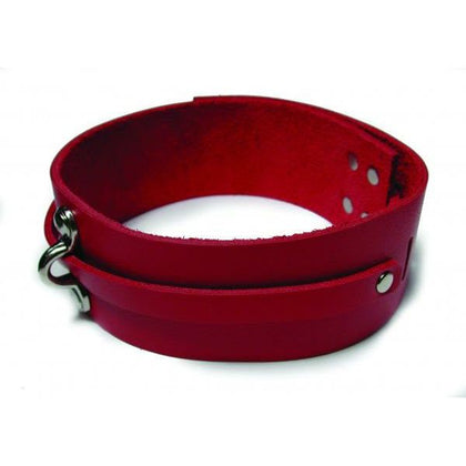 Luxury Leather Bondage Collar - Red | Model: BBLC-001 | Unisex | Neck Play