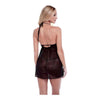Baci Green Label Eco Lace and Mesh Chemise - Black (SM) for Women - Seductive Midnight Sensation - Model GC-001 - Size Small