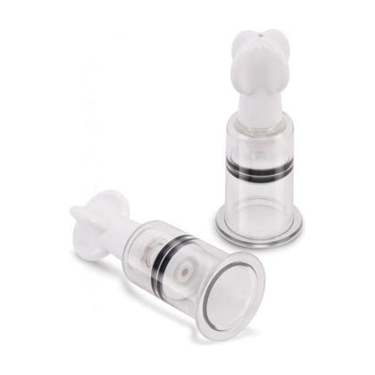 Introducing the Size Up Twisty Nipple Suckers XL - Model 2022 for Men and Women - Transparent - Enhance Sensual Pleasure 🌟