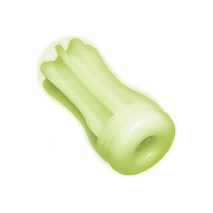 Introducing the Glow-In-The-Dark GID Stroker Cup - The Ultimate Stamina Training Masturbator for Men - Model GS-500 - Enhance Your Pleasure in the Dark - Black