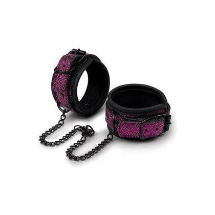 WS Dragons Lair Wrist and Ankle Cuffs: Sensation-Enhancing Bondage Set for Beginners - Model S2 - Unisex - Comfortable Power Play - Black