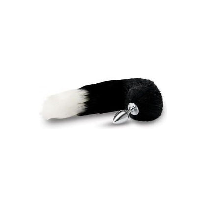 🌟 Introducing WhipSmart Metal Butt Plug Model 14 Black Indigo Fox Tail - Unisex Anal Pleasure Enhancer 🦊💫